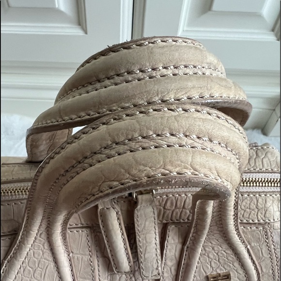 Authentic Givenchy Nightingale Croc Embossed Nubuck Leather Satchel Large - Picture 16 of 16